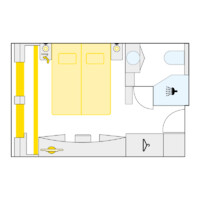 2-Bett-Außenkabine mit Fenster 14.5 S m² 2-Bett-Außenkabine mit Fenster 14.5 S m²