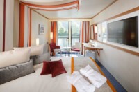 2-Bett-Außenkabine mit Balkon 21 D m² 2-Bett-Außenkabine mit Balkon 21 D m²
