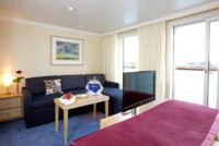 2-Bett-Juniorsuite mit französischem Balkon 23 E m² 2-Bett-Juniorsuite mit französischem Balkon 23 E m²