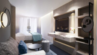 2-Bett-Außenkabine mit französischem Balkon 16 C m² 2-Bett-Außenkabine mit französischem Balkon 16 C m²