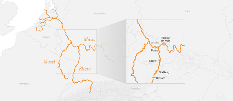 Kurs Rhein Erlebnis Süd ab Frankfurt 2026  Kurs Rhein Erlebnis Süd ab Frankfurt 2026